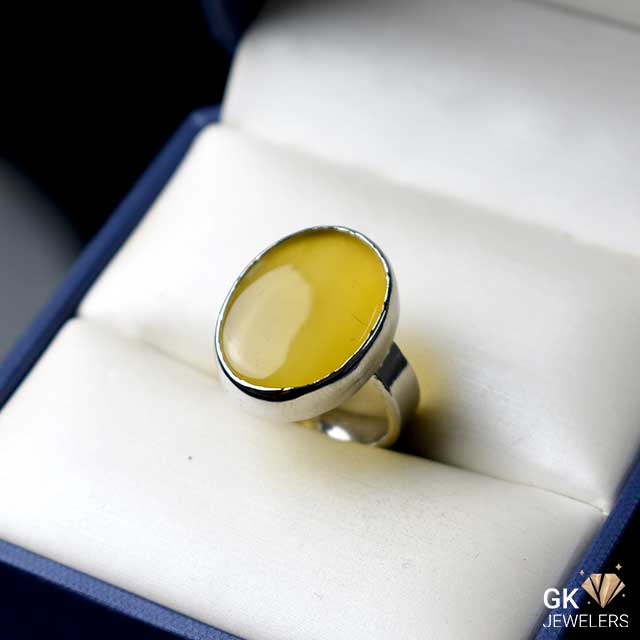 Yellow on sale agate ring