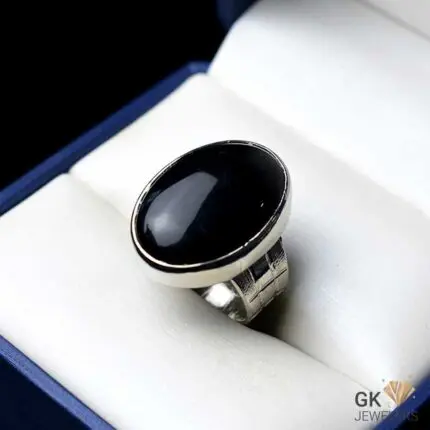 Fashion 18k Gold Plated Stainless Steel Single Black Stone Ring Designs for  Men - China 18k Goldsteel Ring Black Stone Ring and Exaggeratemen's Ring  Punk Ring price | Made-in-China.com