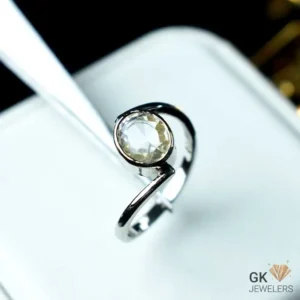 Natural Citrine 2.05G Silver Ring