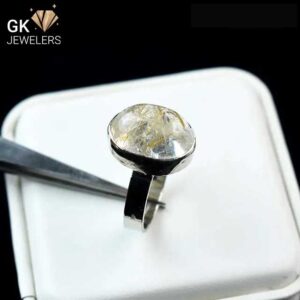 Golden Muh-e-Najaf Silver Ring 5.71GM