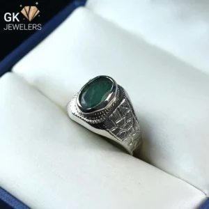 Emerald Silver Ring 8.68GM