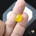 NATURAL CHALCEDONY-YELLOW AQEEQ 7.55 CARAT