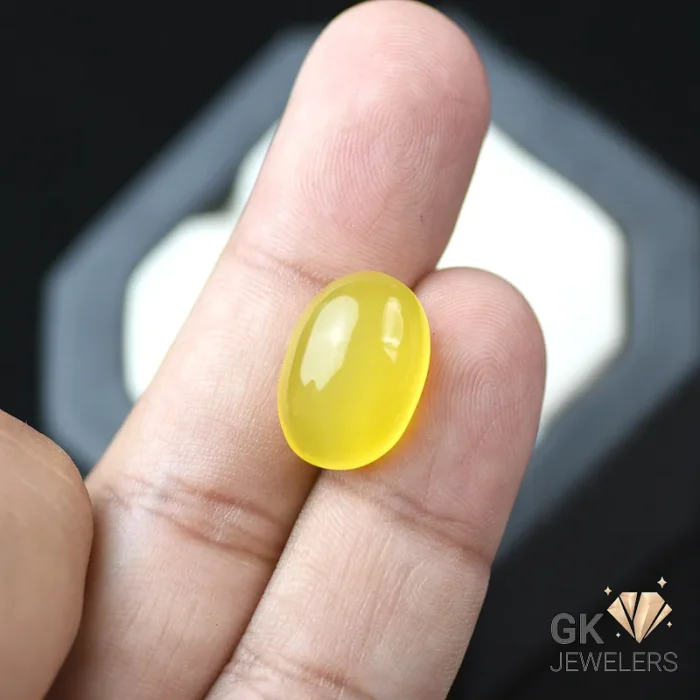 NATURAL CHALCEDONY-YELLOW AQEEQ 11.80 CARAT - Image 1