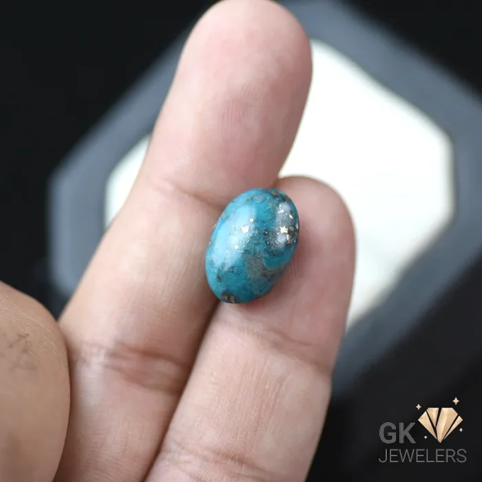 NATURAL SHAJRI FEROZA-TURQUOISE 7.70 CARAT - Image 1