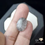 NATURAL BLACK MUH E NAJAF STONE - TOURMALINATED QUARTZ - 7.05 CARAT