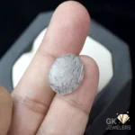 NATURAL BLACK MUH E NAJAF STONE - TOURMALINATED QUARTZ - 7.20 CARAT