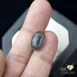 NATURAL BLACK MUH E NAJAF STONE - TOURMALINATED QUARTZ - 6.15 CARAT