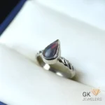 NATURAL OPAL 925 PURE SILVER RING-SIZE 15