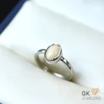 NATURAL OPAL 925 PURE SILVER RING-SIZE 14