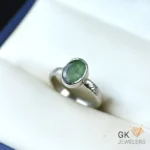 NATURAL EMERALD-ZAMARUD 925 PURE SILVER RING-SIZE 13