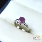 NATURAL RUBY-YAQOOT 925 PURE SILVER RING-SIZE 13