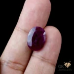 NATURAL KASHMIR RUBY-YAQOOT STONE- 6.65 CARAT
