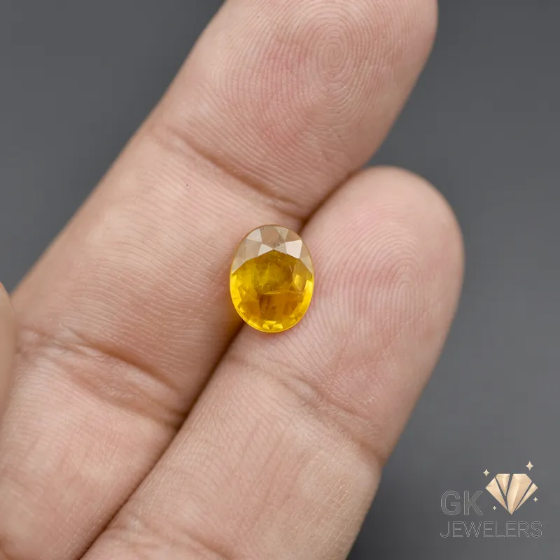 YSP-73 NATURAL YELLOW SAPPHIRE-PUKHRAJ- 2.10 CARAT - Image 1