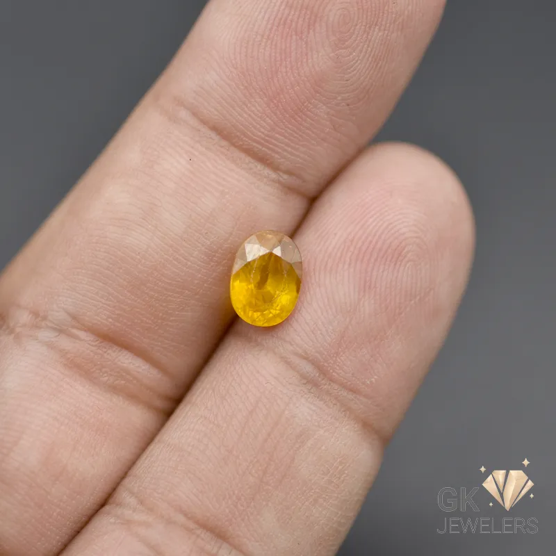 YSP-76 NATURAL YELLOW SAPPHIRE-PUKHRAJ- 2.00 CARAT - Image 1