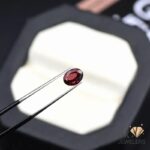 natural almandine garnet 1.35ct red oval stone, GK Jewelers Pakistan authentic gemstone photo