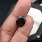 natural almandine garnet 9.40ct red oval stone, GK Jewelers Pakistan authentic gemstone photo