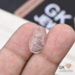 natural quartz 5.80ct white oval stone, GK Jewelers Pakistan authentic gemstone photo