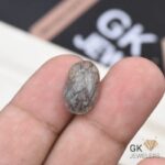 natural black quartz 7.90ct oval stone, GK Jewelers Pakistan authentic gemstone photo