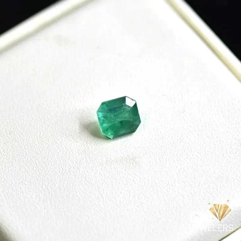 natural emerald 1.58ct green emerald cut stone, GK Jewelers Pakistan authentic gemstone photo
