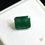natural emerald 11.60ct green emerald cut stone, GK Jewelers Pakistan authentic gemstone photo