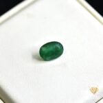 natural emerald 2.23ct green oval stone, GK Jewelers Pakistan authentic gemstone photo