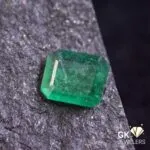 natural emerald 2.25ct green emerald cut stone, GK Jewelers Pakistan authentic gemstone photo