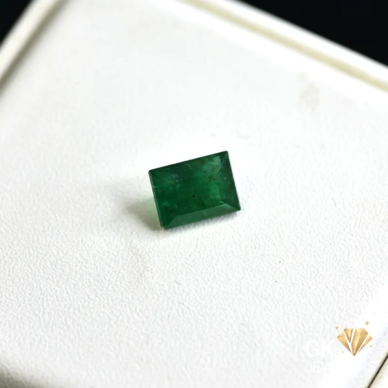 natural emerald 2.29ct green emerald cut stone, GK Jewelers Pakistan authentic gemstone photo