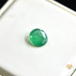natural emerald 2.46ct green round stone, GK Jewelers Pakistan authentic gemstone photo