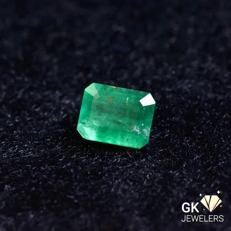 natural emerald 2.47ct green emerald cut stone, GK Jewelers Pakistan authentic gemstone photo