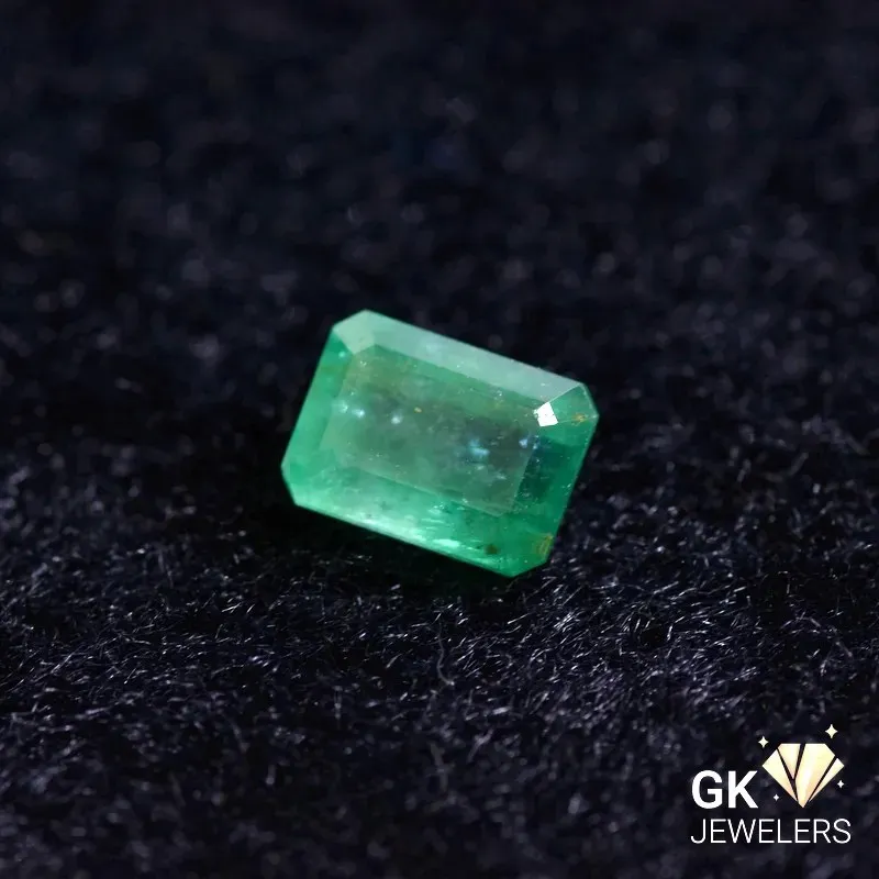 natural emerald 2.75ct green emerald cut stone, GK Jewelers Pakistan authentic gemstone photo