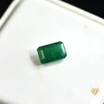 natural emerald 3.09ct green emerald cut stone, GK Jewelers Pakistan authentic gemstone photo