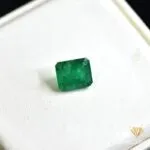 natural emerald 3.14ct green emerald cut stone, GK Jewelers Pakistan authentic gemstone photo
