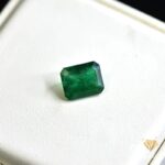 natural emerald 3.27ct green emerald cut stone, GK Jewelers Pakistan authentic gemstone photo