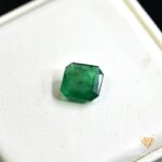 natural emerald 3.41ct green square stone, GK Jewelers Pakistan authentic gemstone photo
