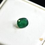 natural emerald 3.49ct green cushion stone, GK Jewelers Pakistan authentic gemstone photo