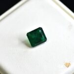 natural emerald 3.54ct green square stone, GK Jewelers Pakistan authentic gemstone photo