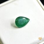 natural emerald 4.37ct green pear stone, GK Jewelers Pakistan authentic gemstone photo
