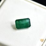 natural emerald 5.42ct green emerald cut stone, GK Jewelers Pakistan authentic gemstone photo