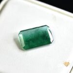 natural emerald 7.14ct green emerald cut stone, GK Jewelers Pakistan authentic gemstone photo