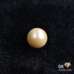 natural south sea pearl 15.39ct orangish yellow round stone, GK Jewelers Pakistan authentic gemstone photo