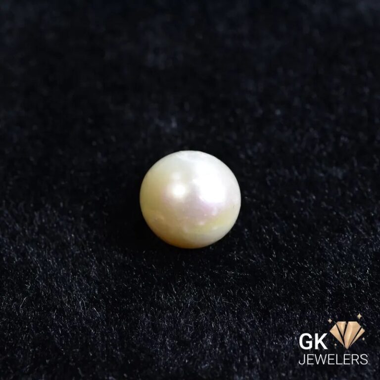 natural south sea pearl 18.66ct off-white round stone, GK Jewelers Pakistan authentic gemstone photo