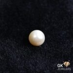 natural south sea pearl 7.48ct white round stone, GK Jewelers Pakistan authentic gemstone photo