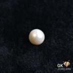 natural south sea pearl 7.69ct white round stone, GK Jewelers Pakistan authentic gemstone photo