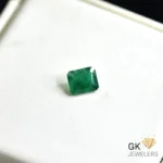 natural emerald 1.32ct green emerald cut stone, GK Jewelers Pakistan authentic gemstone photo
