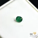 natural emerald 1.30ct green cushion stone GK Jewelers Pakistan authentic gemstone photo