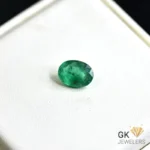 natural emerald 2.15ct green oval stone, GK Jewelers Pakistan authentic gemstone photo
