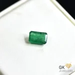 natural emerald 2.53ct green emerald cut stone, GK Jewelers Pakistan authentic gemstone photo