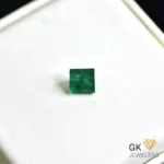 natural emerald 1.46ct green square stone - GK Jewelers Pakistan authentic gemstone photo