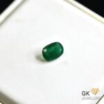 natural emerald 1.58ct green oval cut stone, GK Jewelers Pakistan authentic gemstone photo