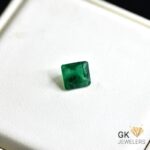 natural emerald 1.78ct green square stone, GK Jewelers Pakistan authentic gemstone photo